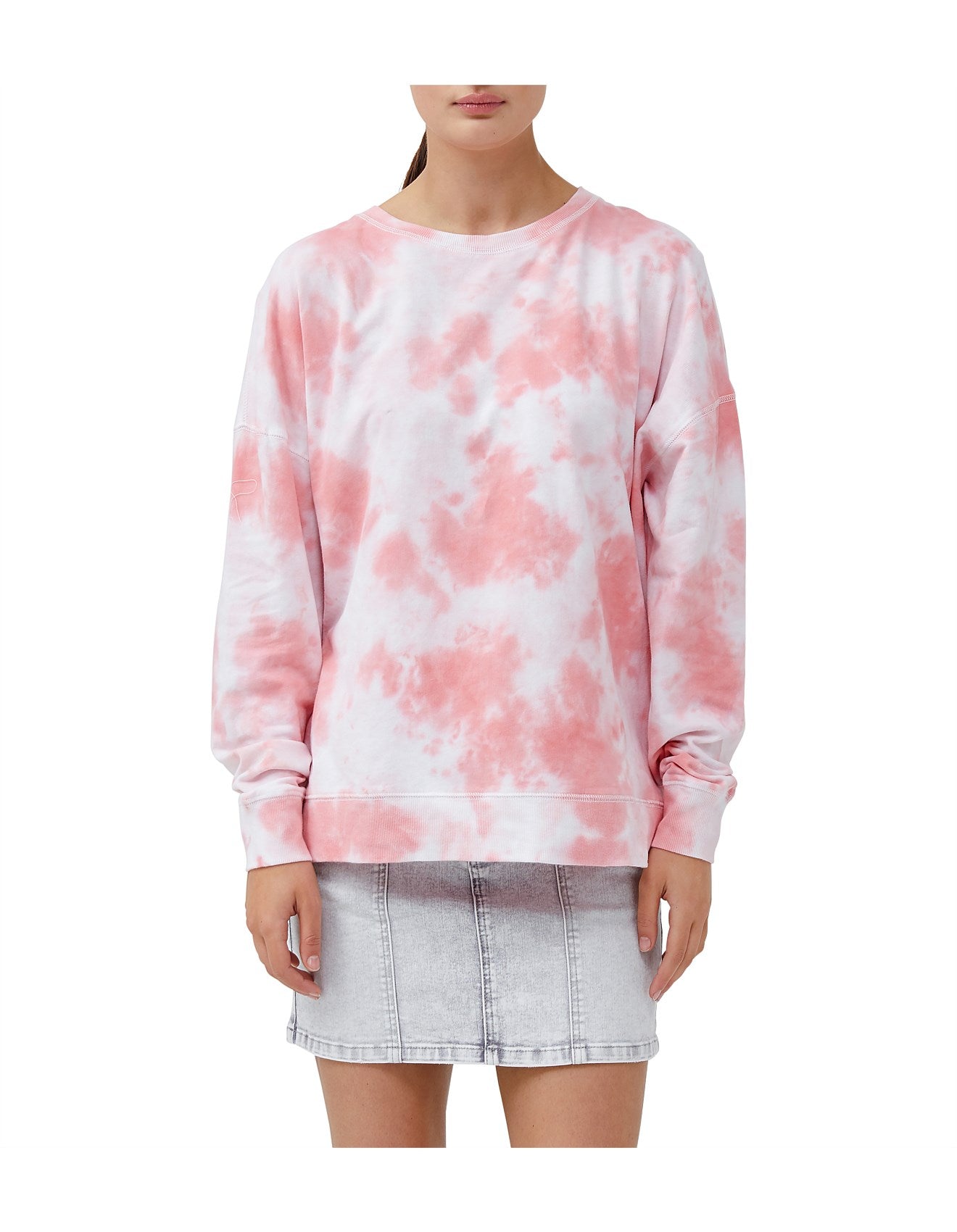 Elysian Collective Jac + Mooki Jade Sweat Pink Tie Dye