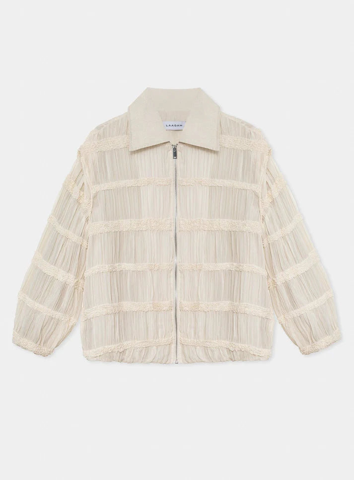 Elysian Collective Kiara Ecru Bomber Jacket