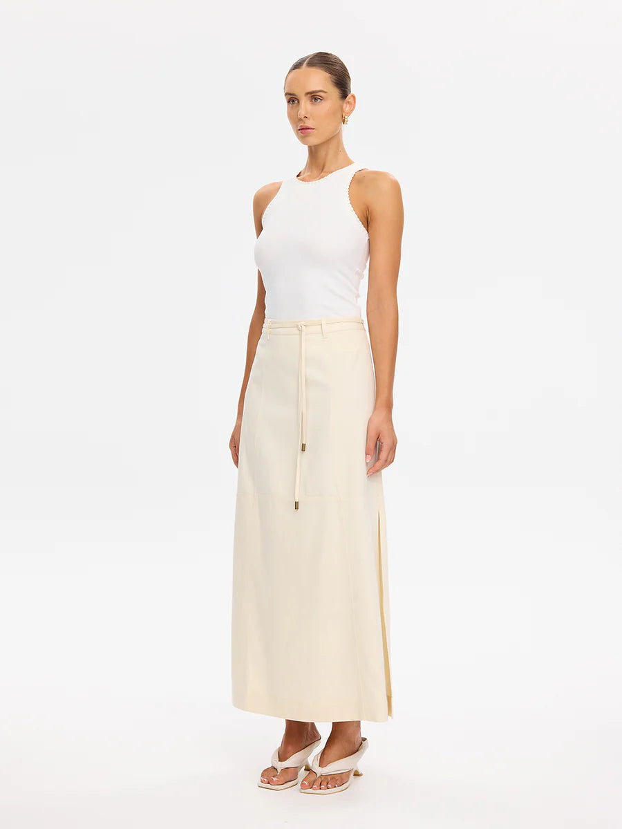 Elysian Collective Kivari Amelia Maxi Skirt Cream