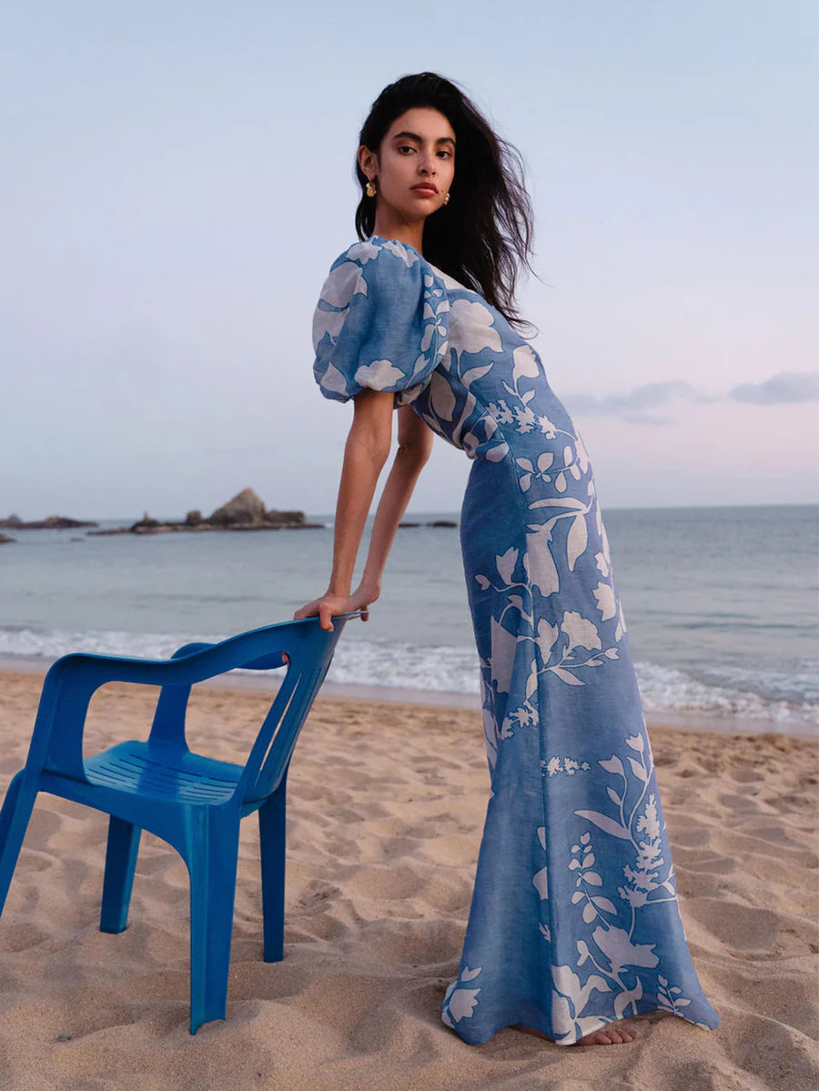 Elysian Collective Kivari Amelie One Shoulder Maxi Dress