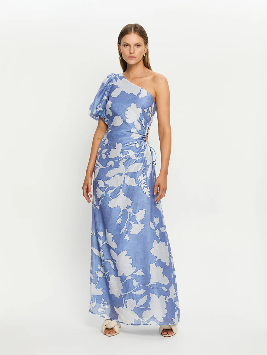 Elysian Collective Kivari Amelie One Shoulder Maxi Dress