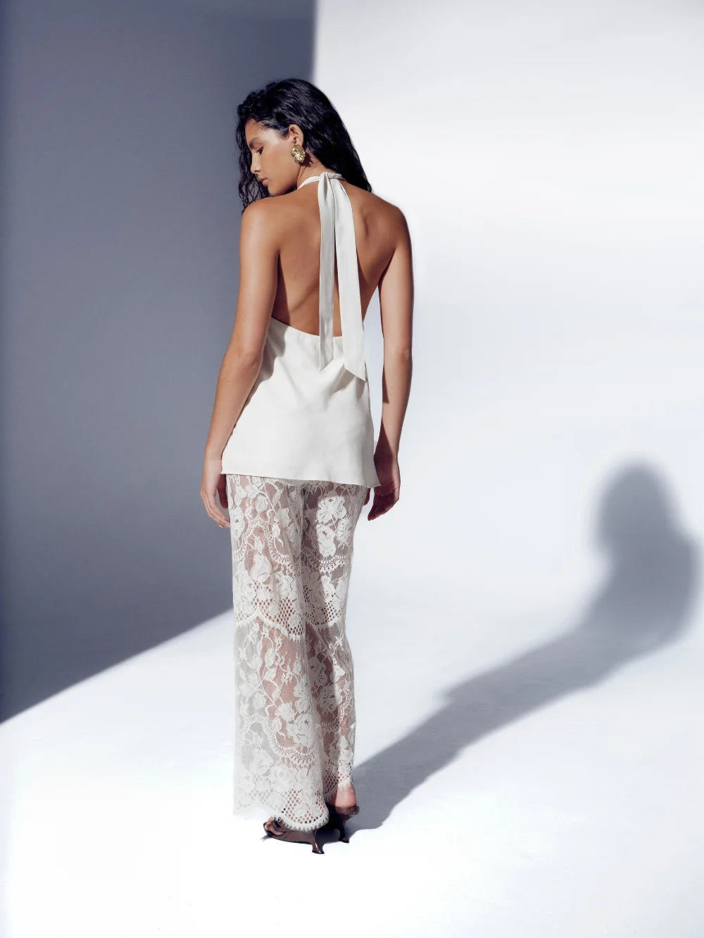 Elysian Collective Kivari Arabella Halter Top Cream