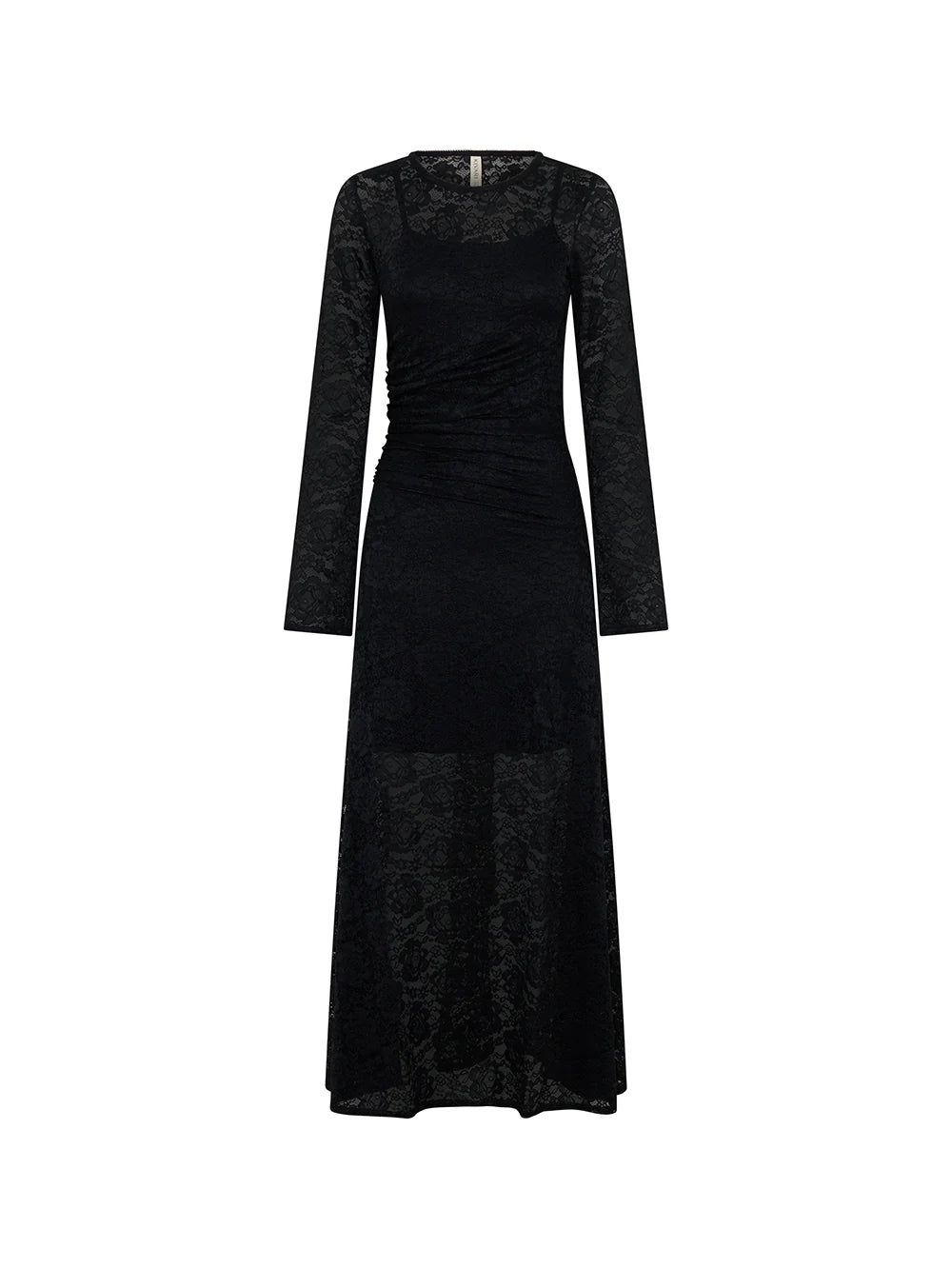 Elysian Collective Kivari Bonnie Lace Maxi Dress Black