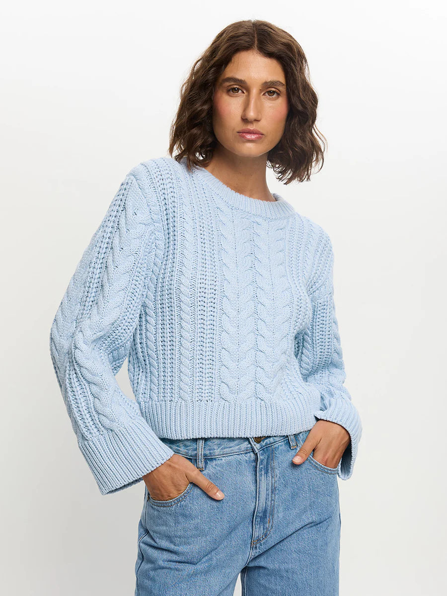 Elysian Collective Kivari Brielle Knit Blue