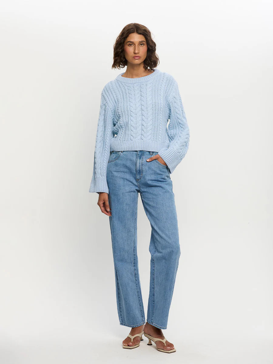 Elysian Collective Kivari Brielle Knit Blue