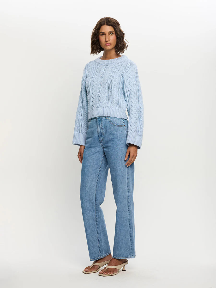 Elysian Collective Kivari Brielle Knit Blue