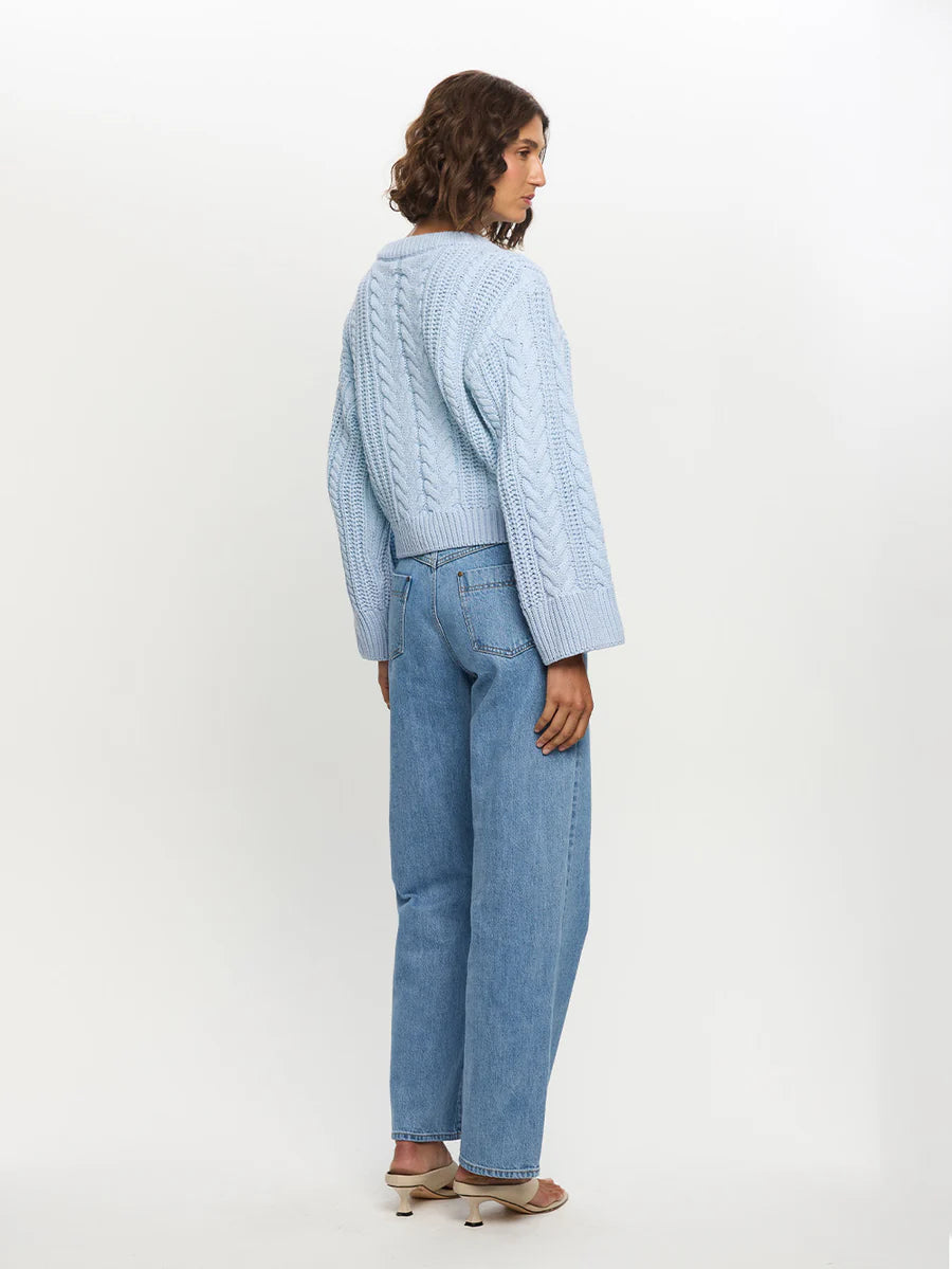 Elysian Collective Kivari Brielle Knit Blue