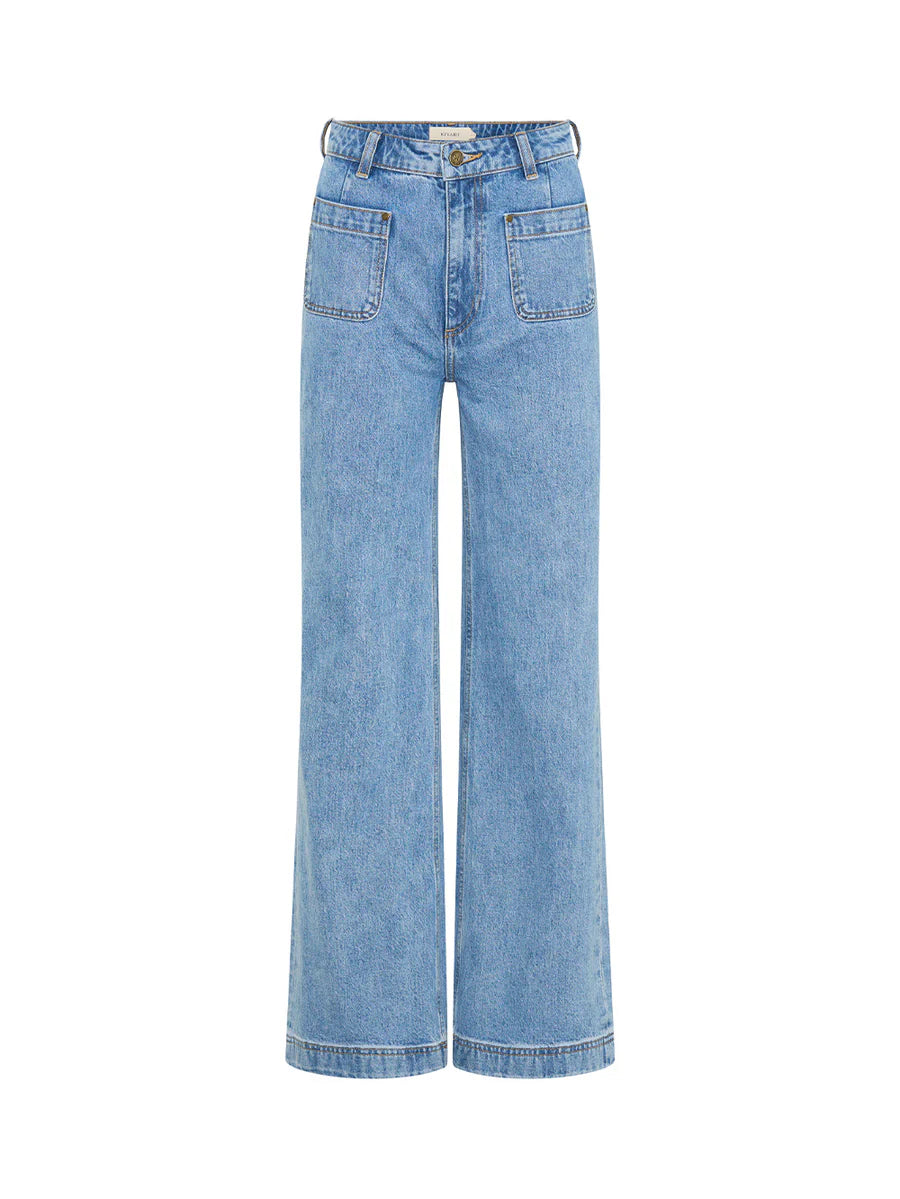 Elysian Collective Kivari Dominique Jean Stonewash Blue
