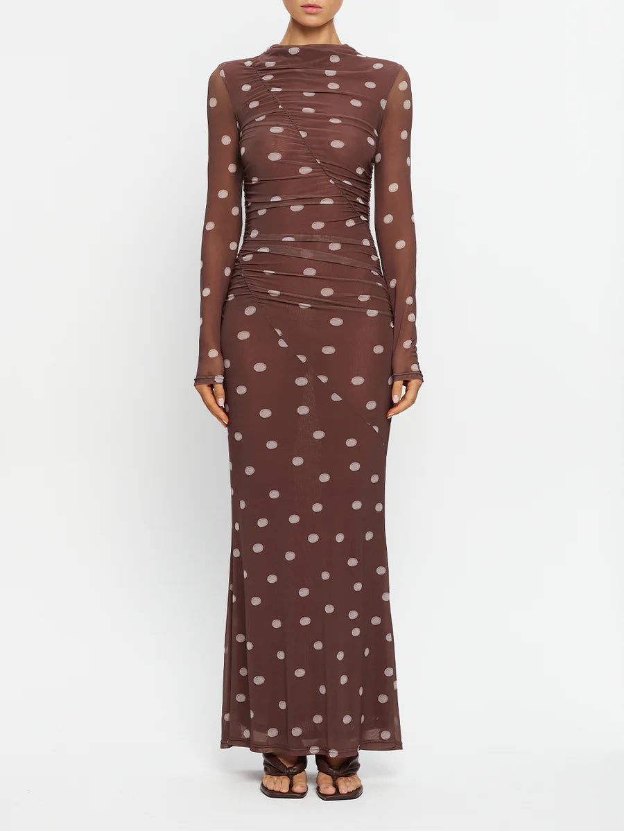 Elysian Collective Kivari Edie Mesh Maxi Dress