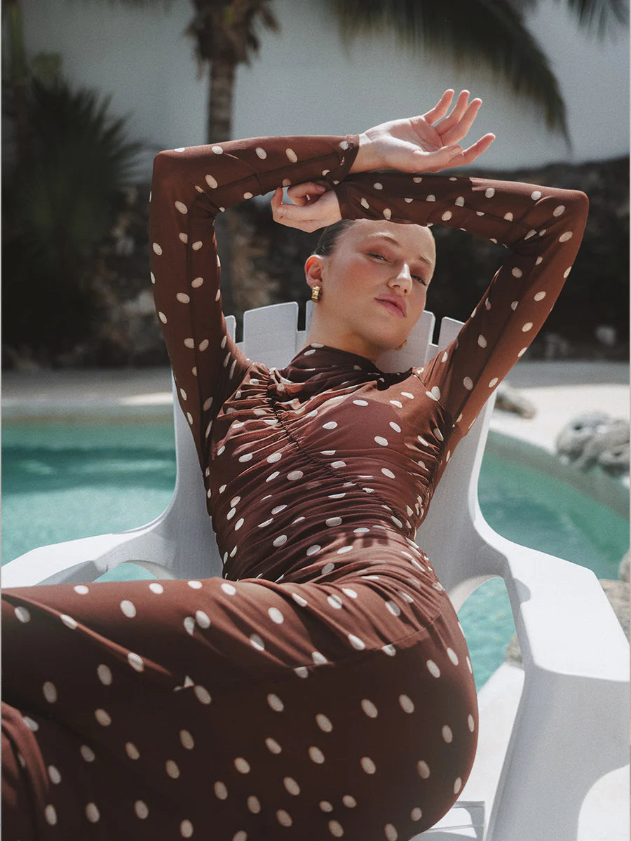Elysian Collective Kivari Edie Mesh Maxi Dress