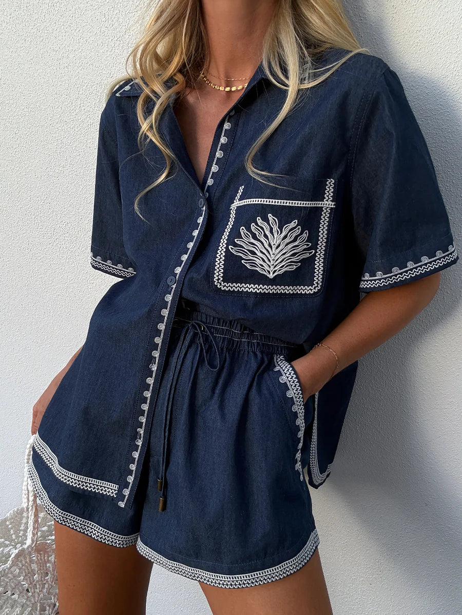 Elysian Collective Kivari Emile Chambray Shirt