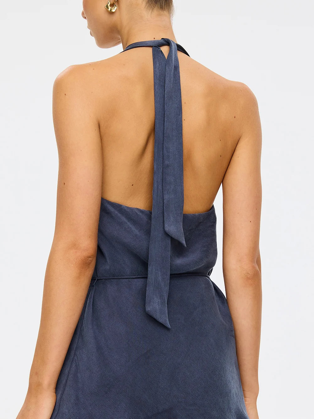 Elysian Collective Kivari Etta Halter Top Petrol