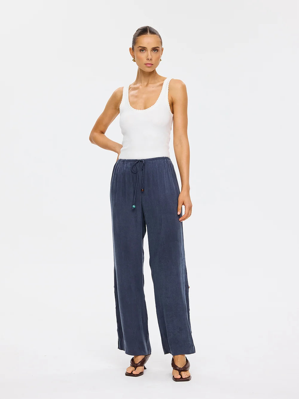 Elysian Collective Kivari Etta Pant Petrol