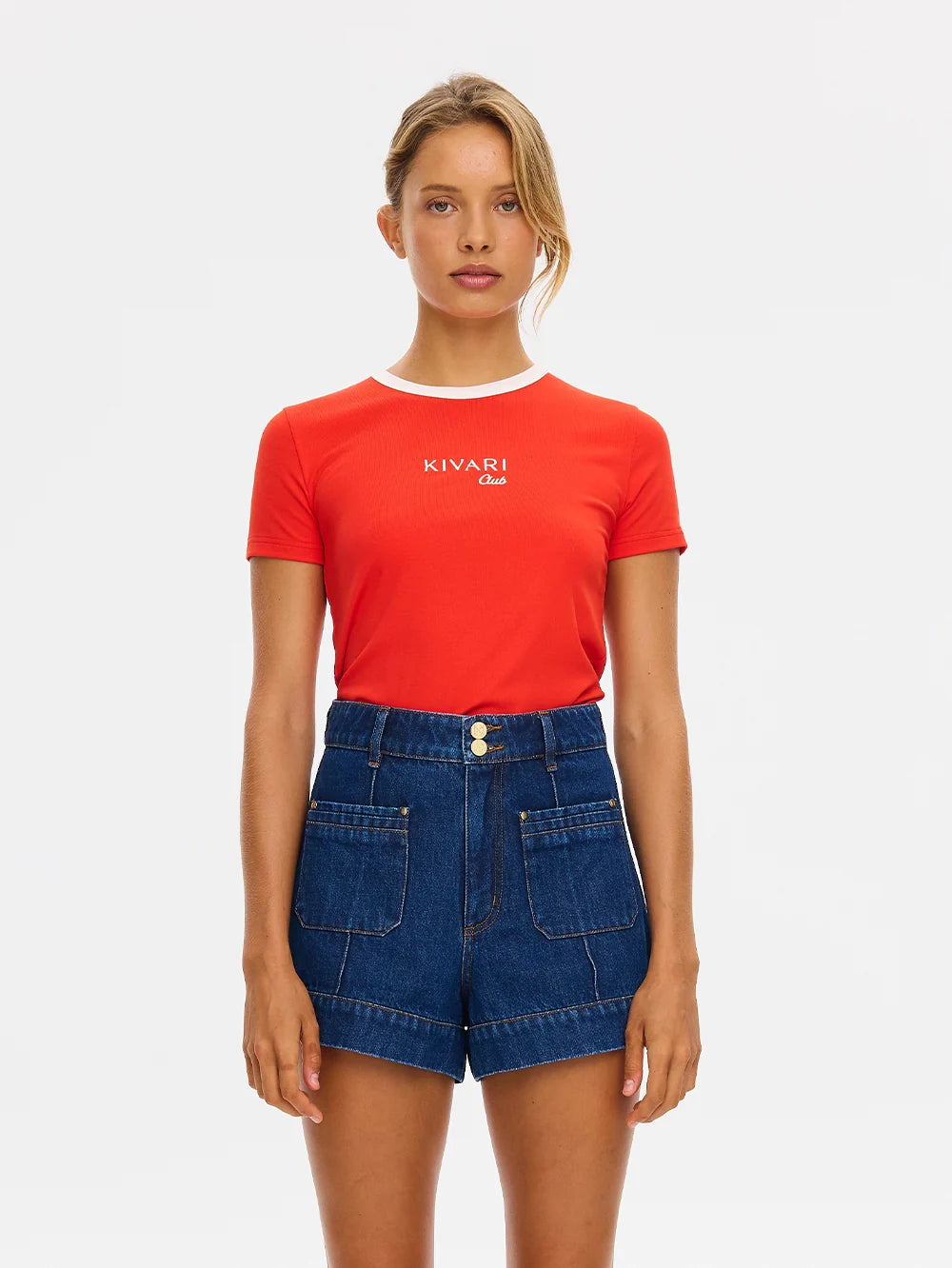 Elysian Collective Kivari Kivari Club Baby Tee Red