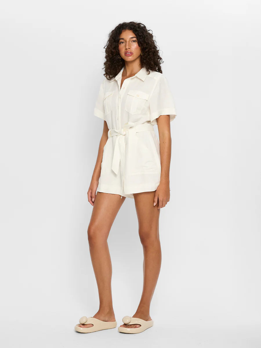 Elysian Collective Kivari Miya Playsuit Cream