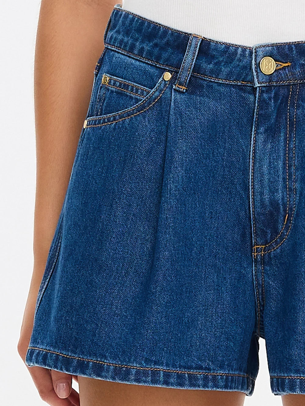 Elysian Collective Kivari Monroe Denim Short Indigo Blue