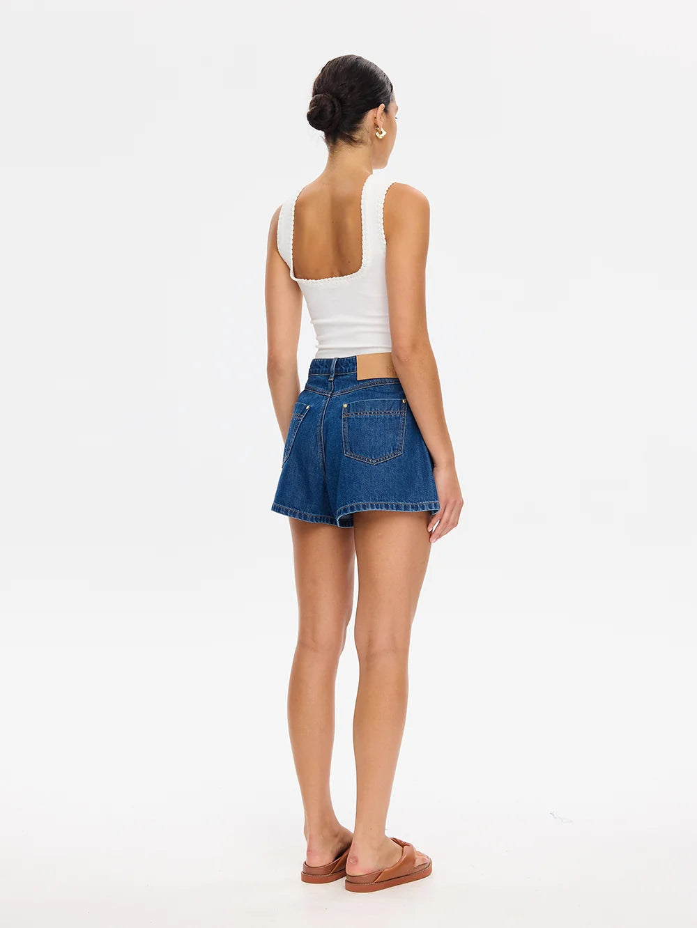 Elysian Collective Kivari Monroe Denim Short Indigo Blue