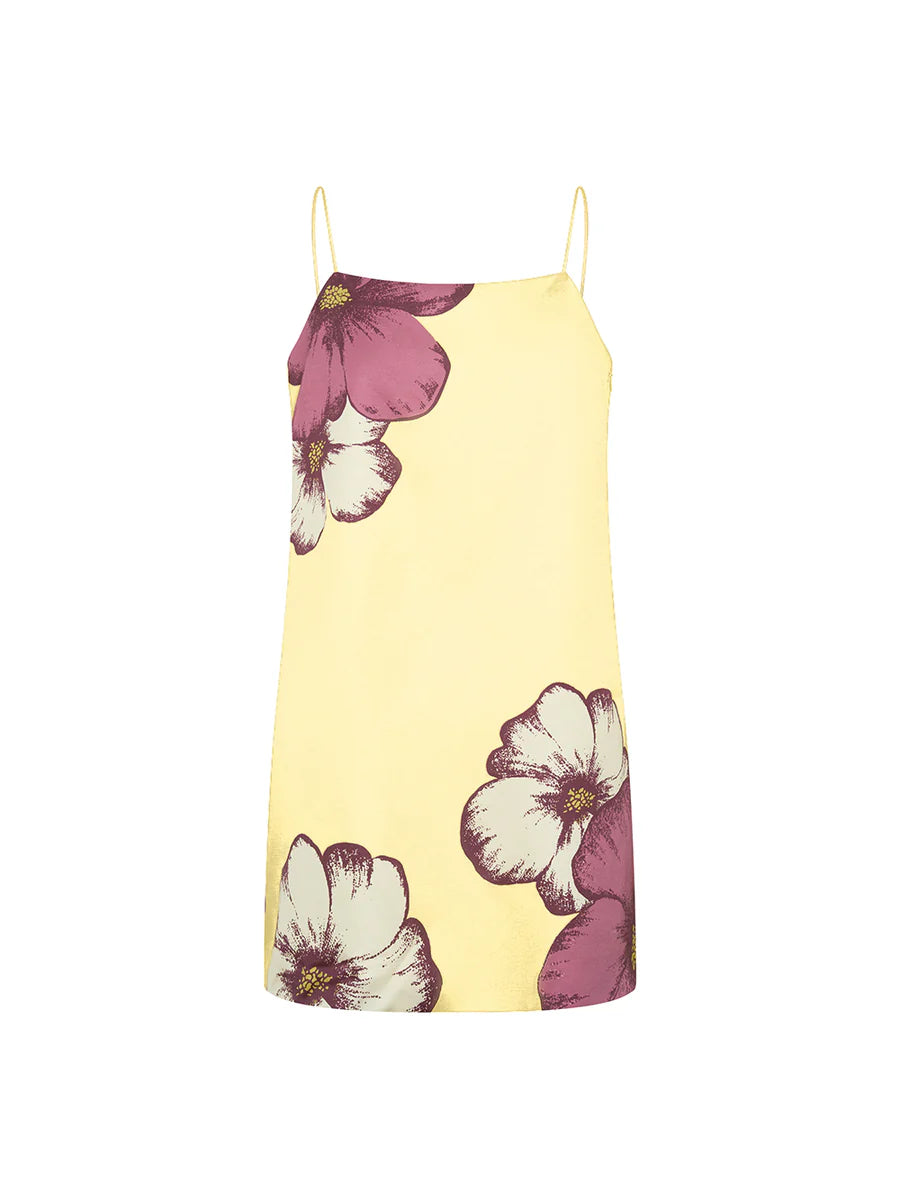 Elysian Collective Kivari Paros Mini Dress Butter