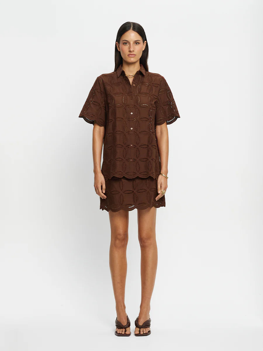 Elysian Collective Kivari Rio Shirt Mocha