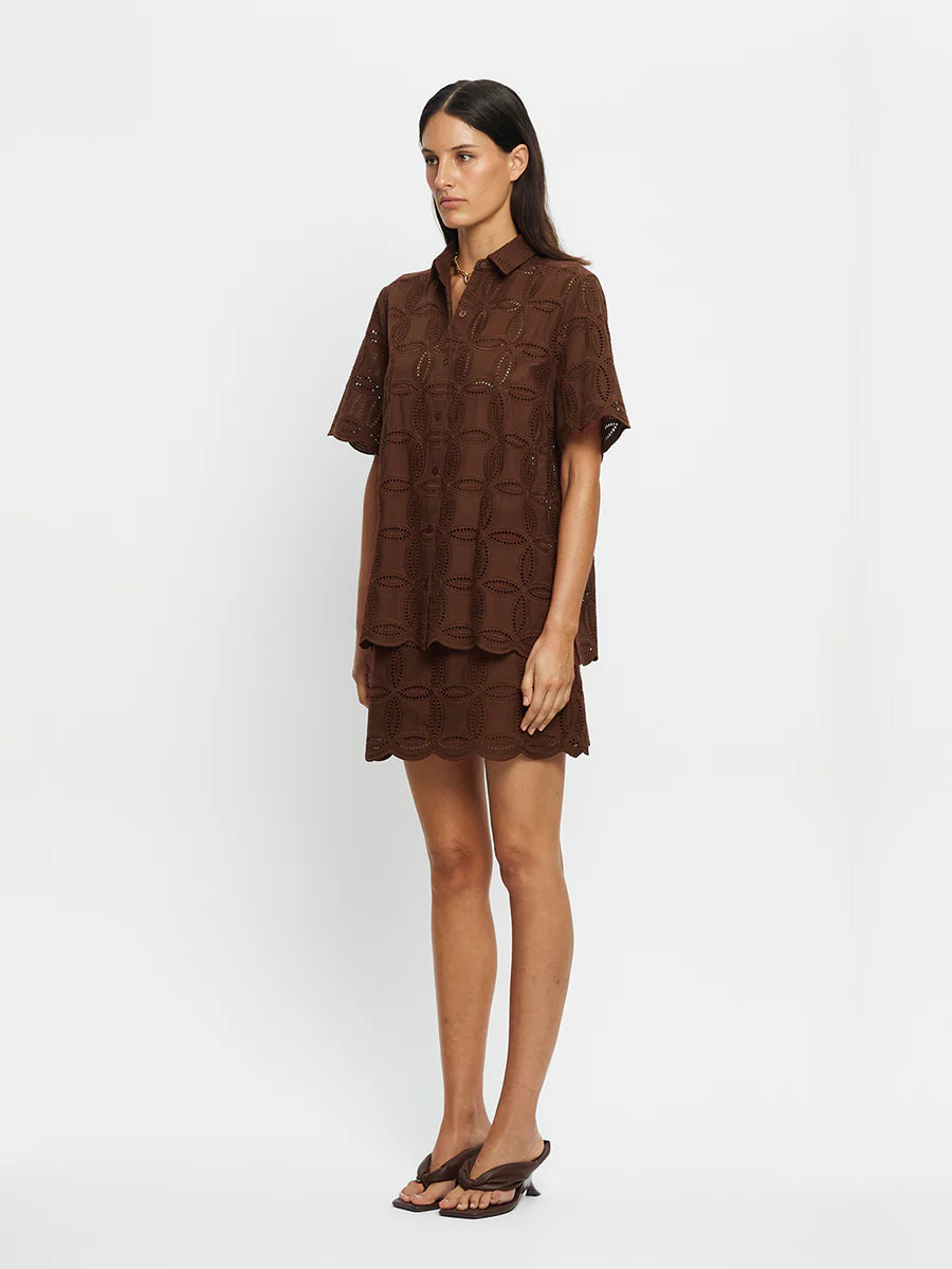Elysian Collective Kivari Rio Shirt Mocha