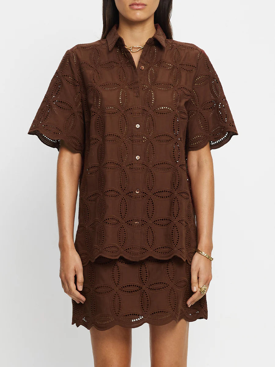 KIVARI - RIO SHIRT (MOCHA)
