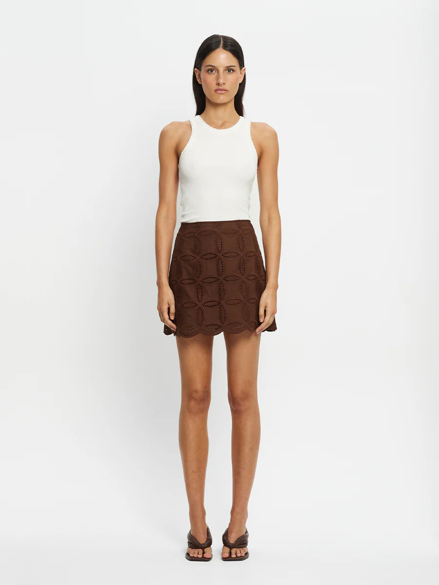 Elysian Collective Kivari Rio Skirt Mocha