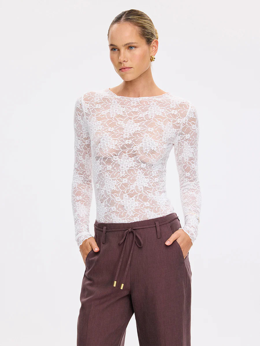 Elysian Collective Kivari Victoria Lace Top Cream