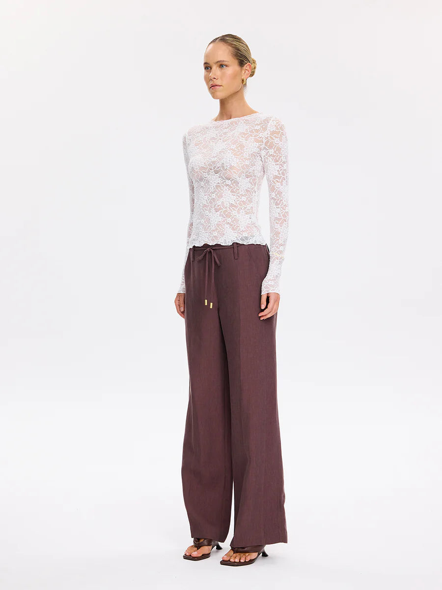 Elysian Collective Kivari Victoria Lace Top Cream