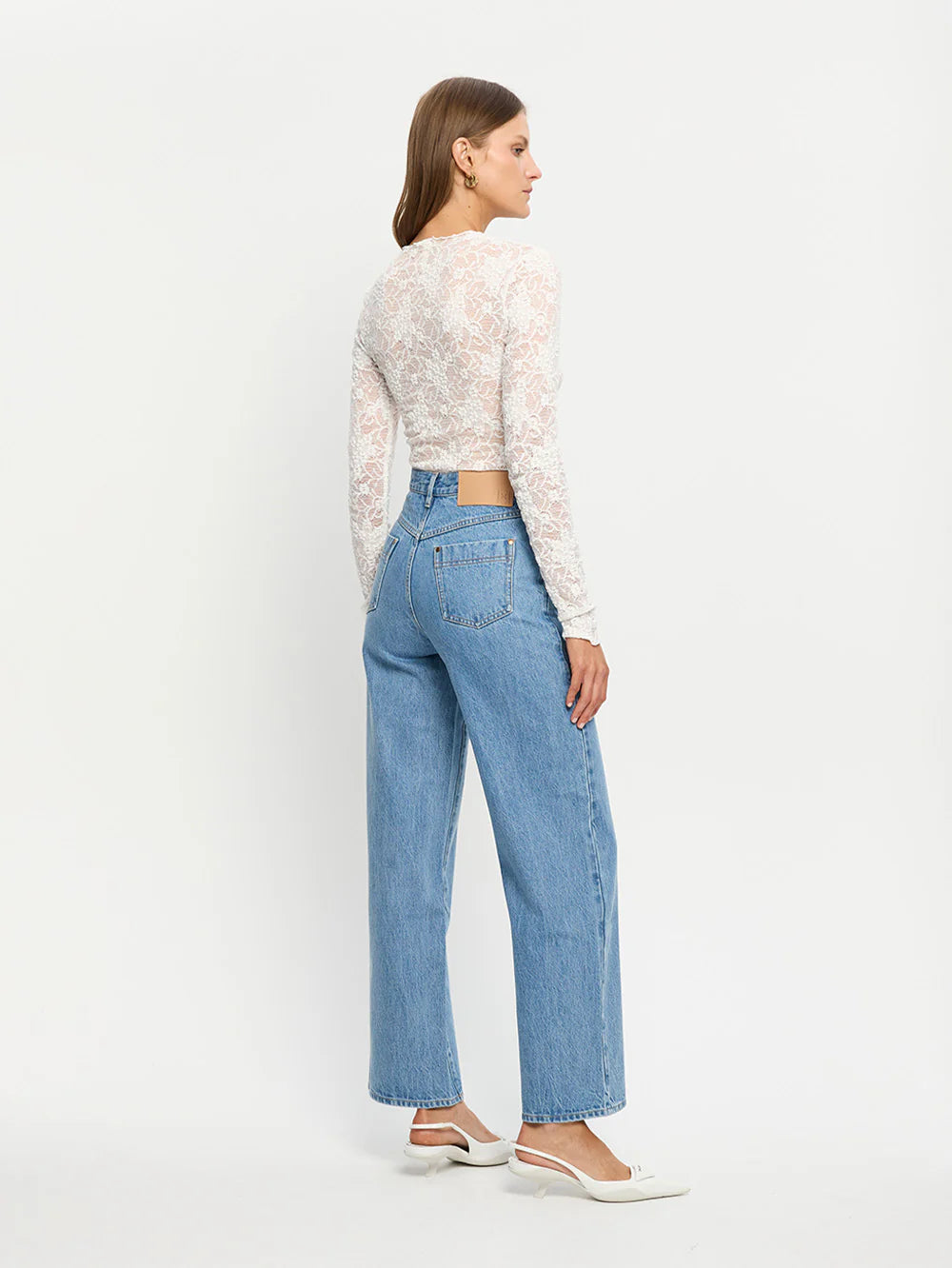 Elysian Collective Kivari Victoria Lace Top Cream