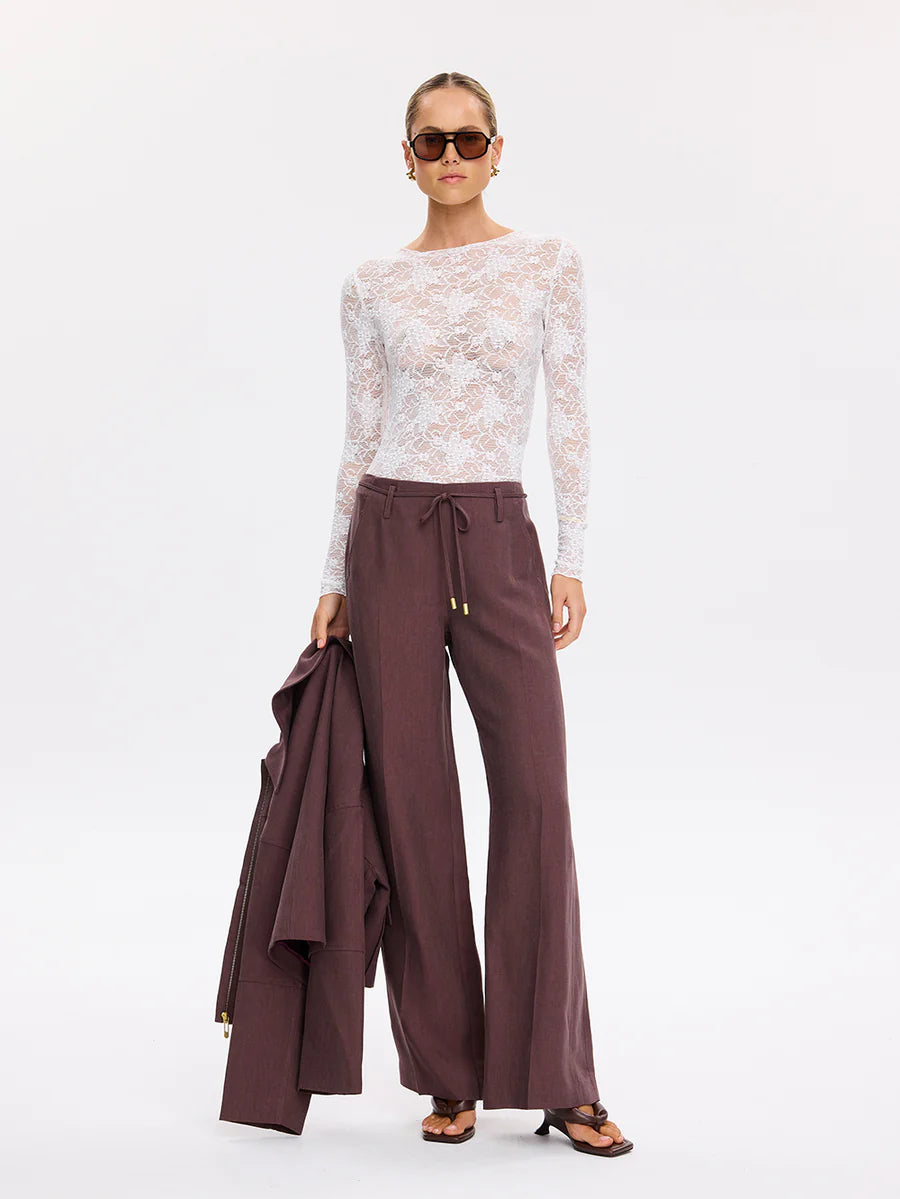 Elysian Collective Kivari Victoria Lace Top Cream