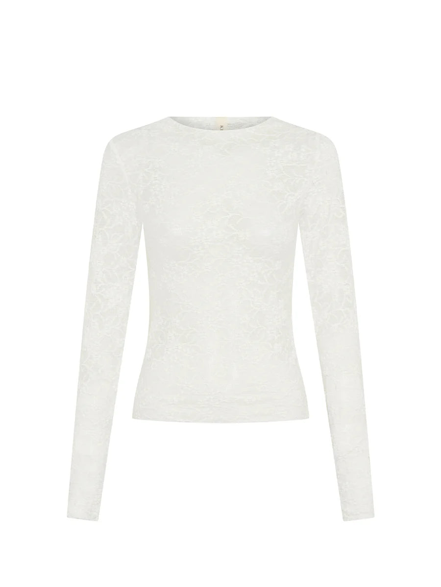 Elysian Collective Kivari Victoria Lace Top Cream