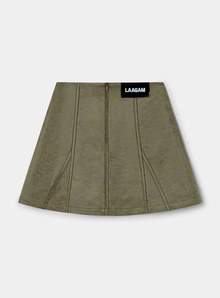Elysian Collective Laagam Judy Short Skirt Khaki