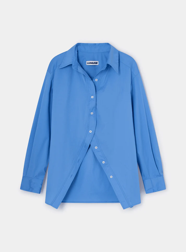 Elysian Collective Laagam No Boyfriend Shirt Blue