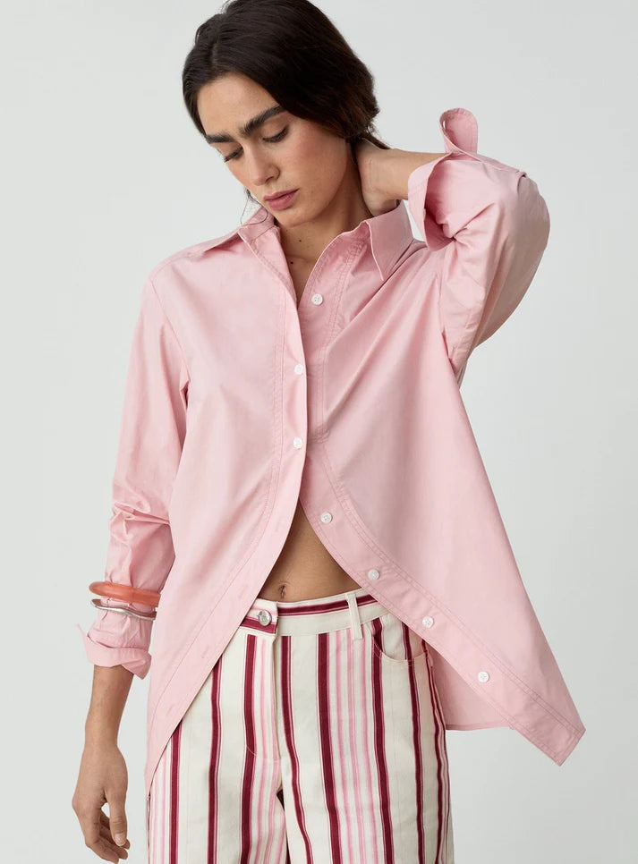 Elysian Collective Laagam No Boyfriend Shirt Pink
