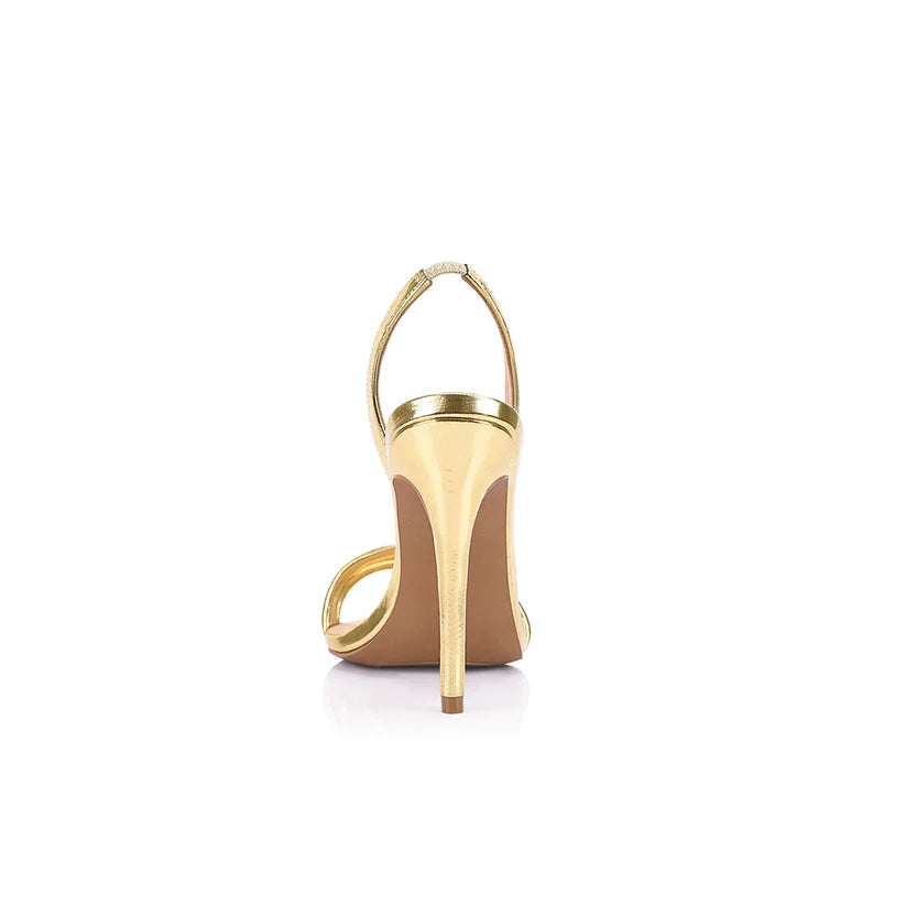 Elysian Collective Lana Wilkinson Camille Sandal Gold Metallic Leather
