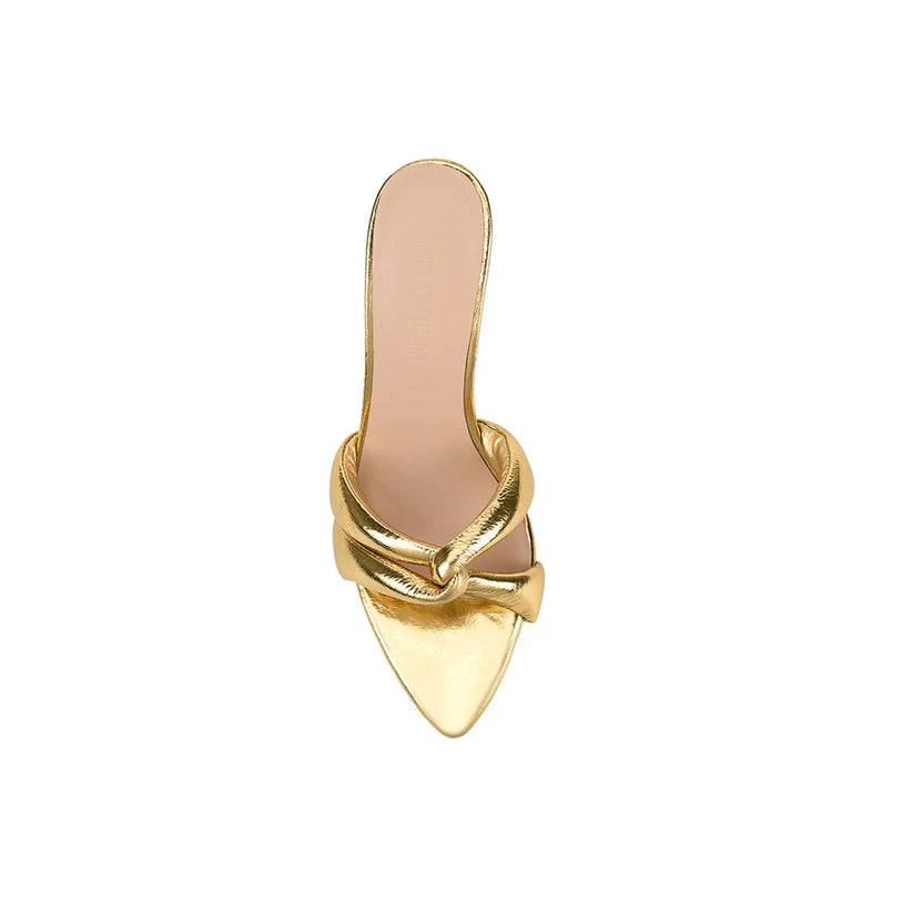 Elysian Collective Lana Wilkinson Mae Mule Gold Metallic