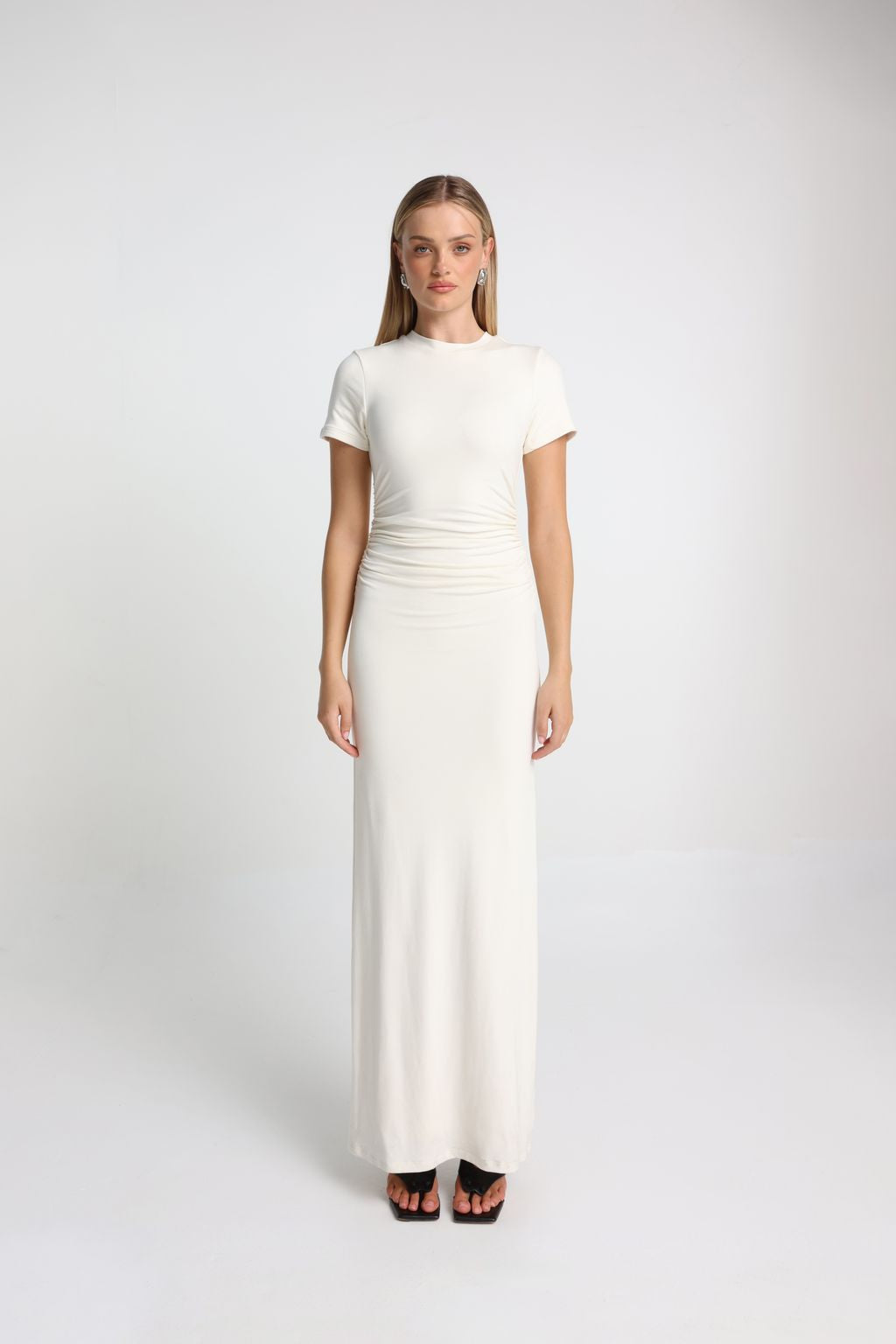 Elysian Collective Maddison The Label Palmer Maxi Dress Milk