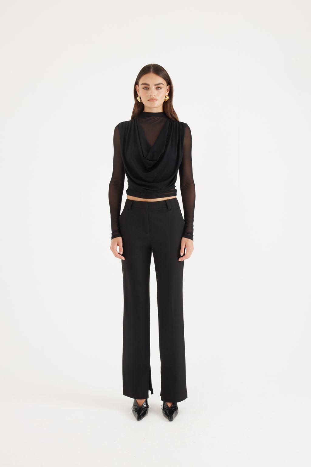 Elysian Collective Madison The Label Grace Top Black