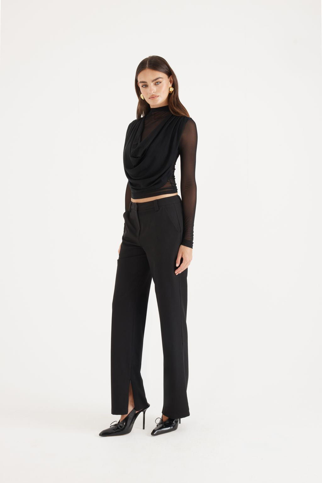 Elysian Collective Madison The Label Grace Top Black