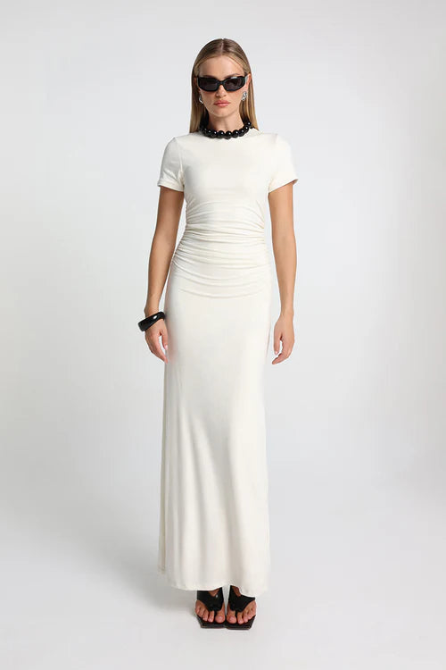 Elysian Collective Maddison The Label Palmer Maxi Dress Milk