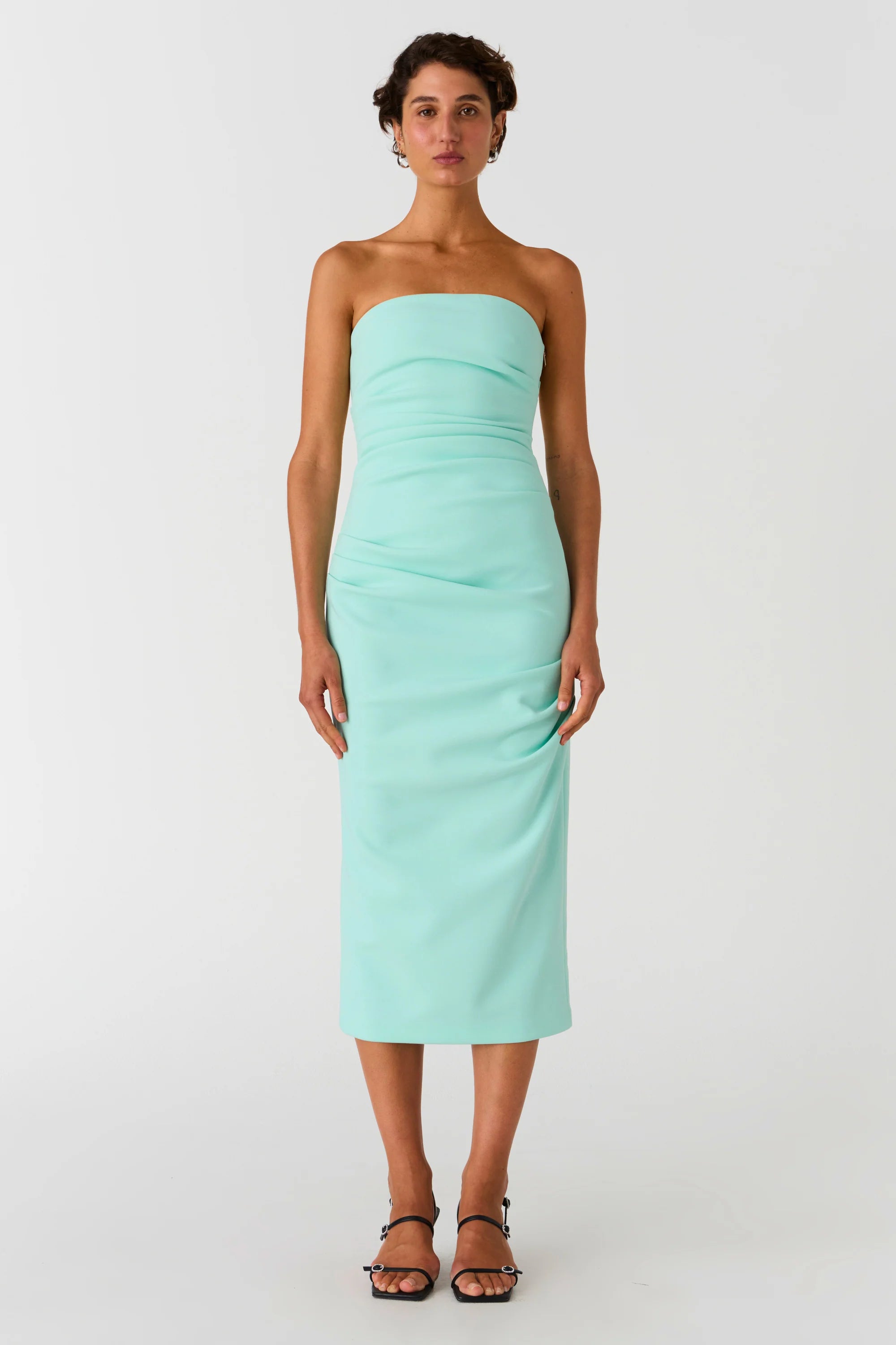 Elysian Collective Misha Calandra Dress Acqua Spray