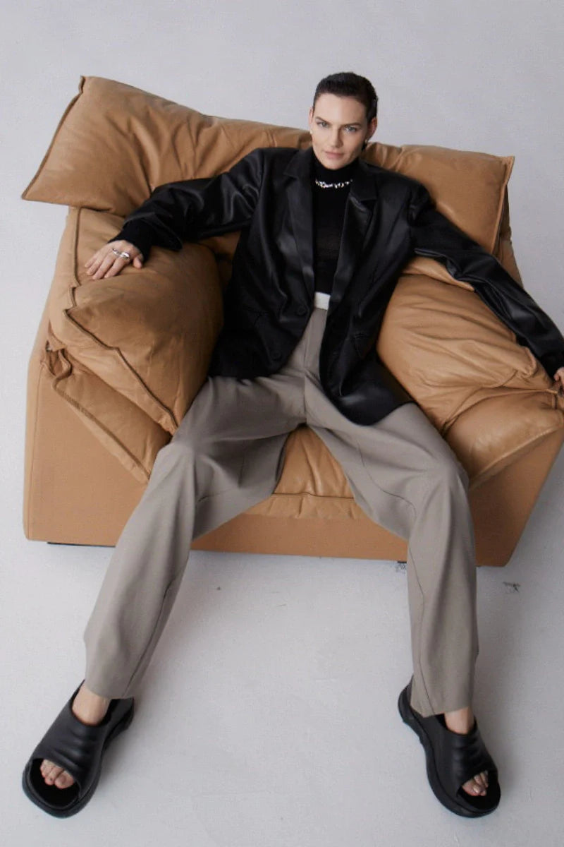 Elysian Collective Misha Urban Finn Oversized Blazer Black