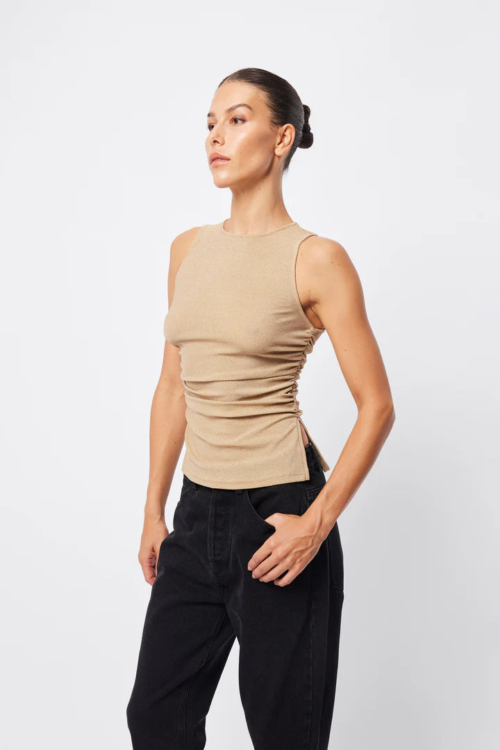 Elysian Collective Mossman Golden Hour Top Gold