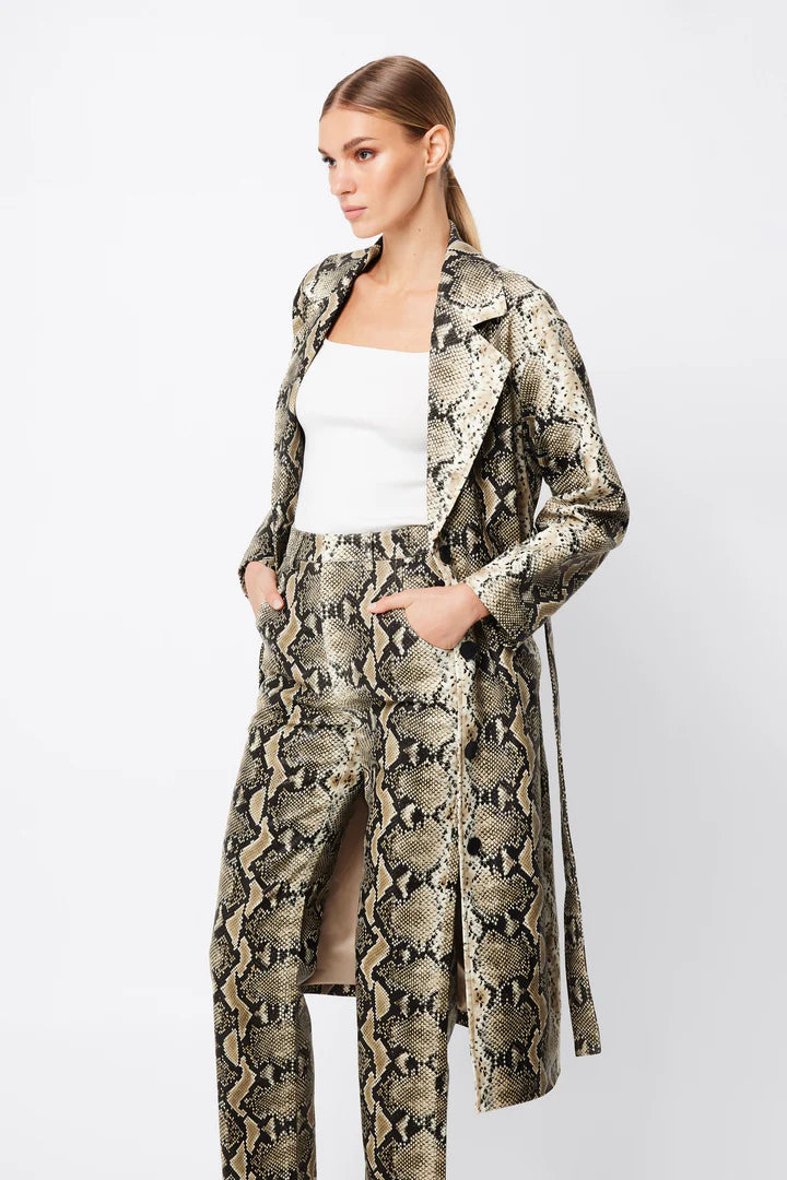 Elysian Collective Mossman Restless Trench Coat Serpent