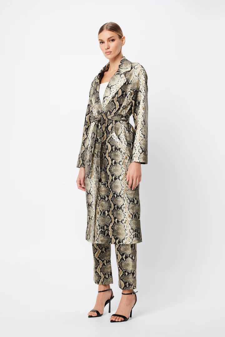 Elysian Collective Mossman Restless Trench Coat Serpent