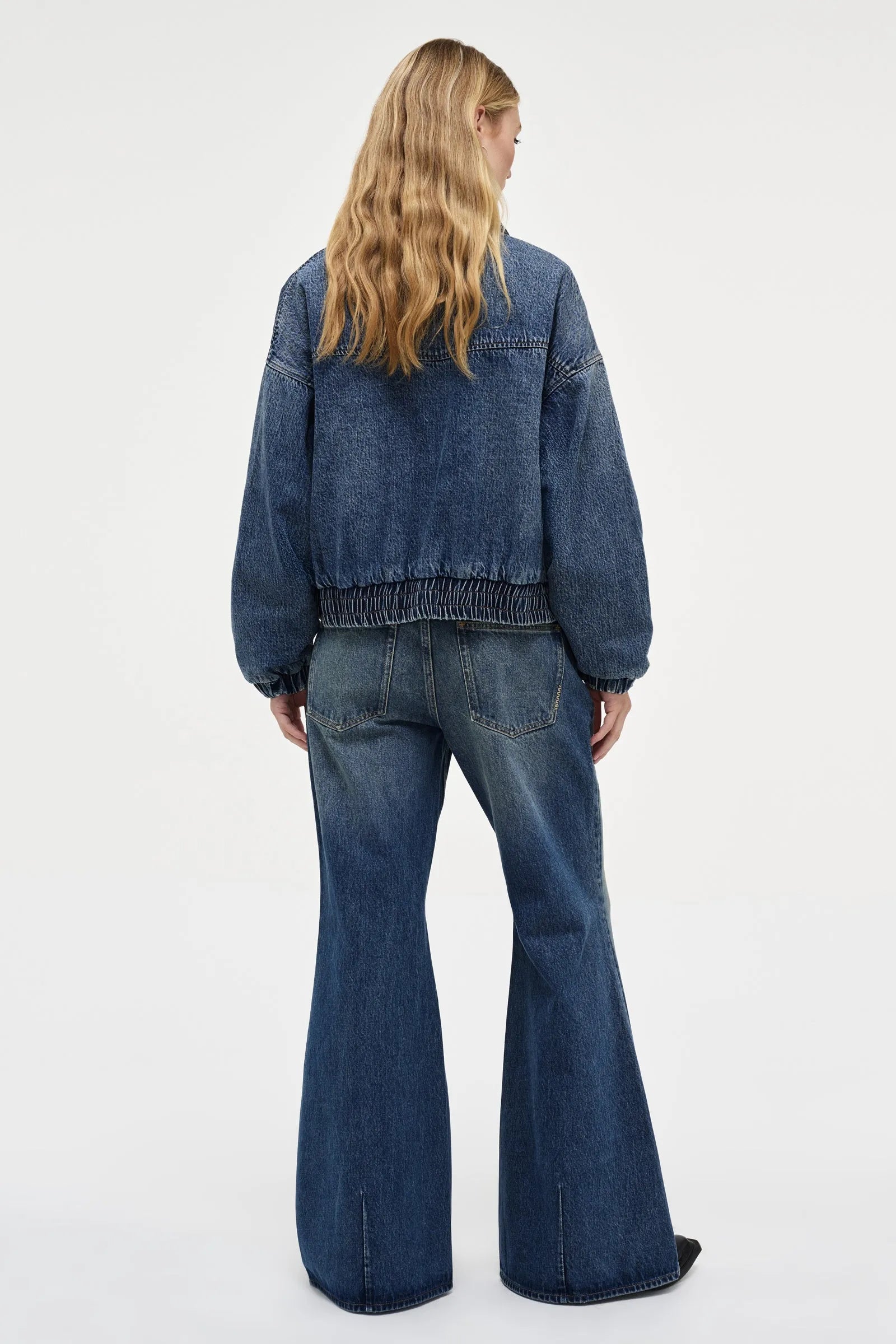 Elysian Collective Neuw Denim Denim Bomber Jacket Jet