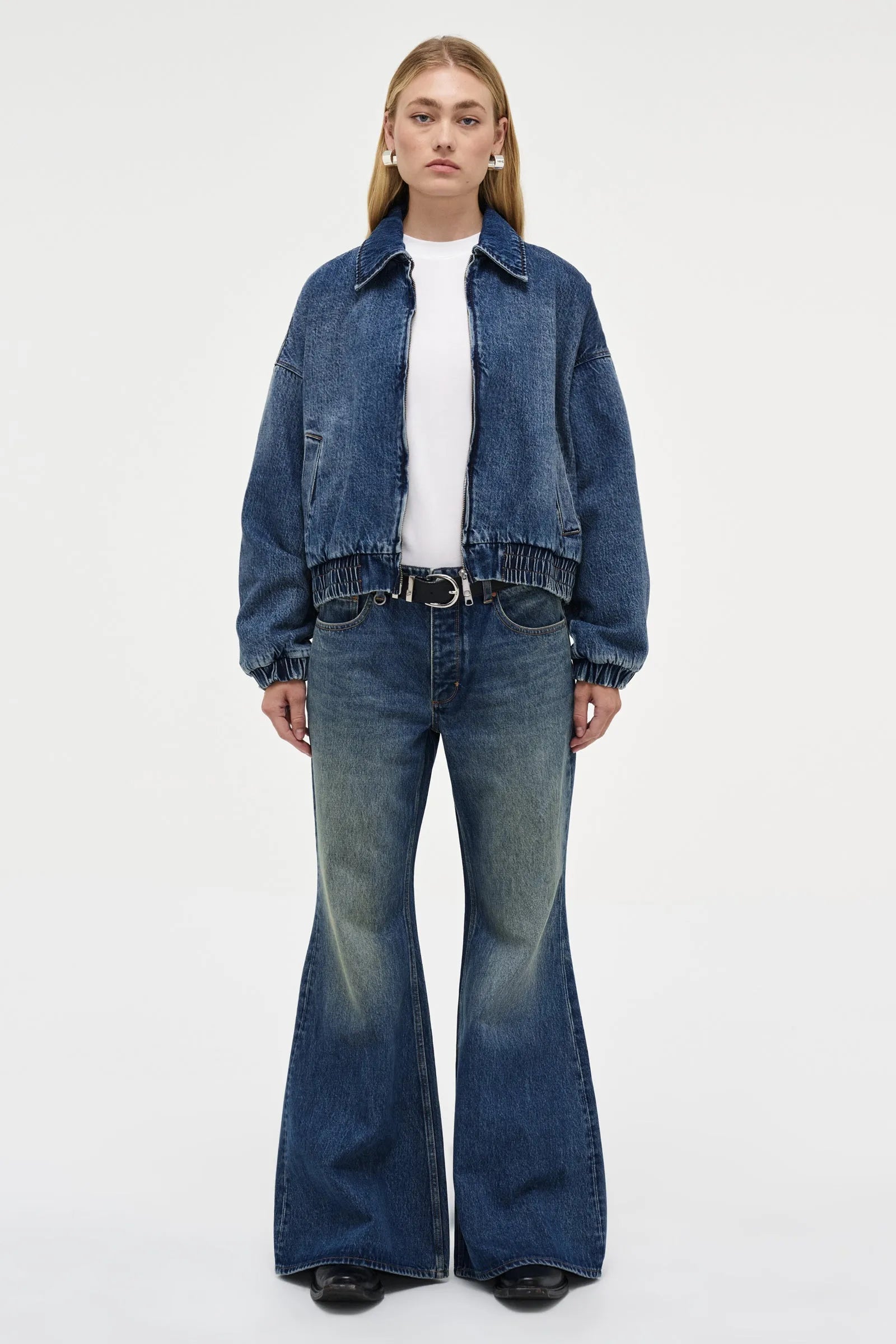 Elysian Collective Neuw Denim Denim Bomber Jet