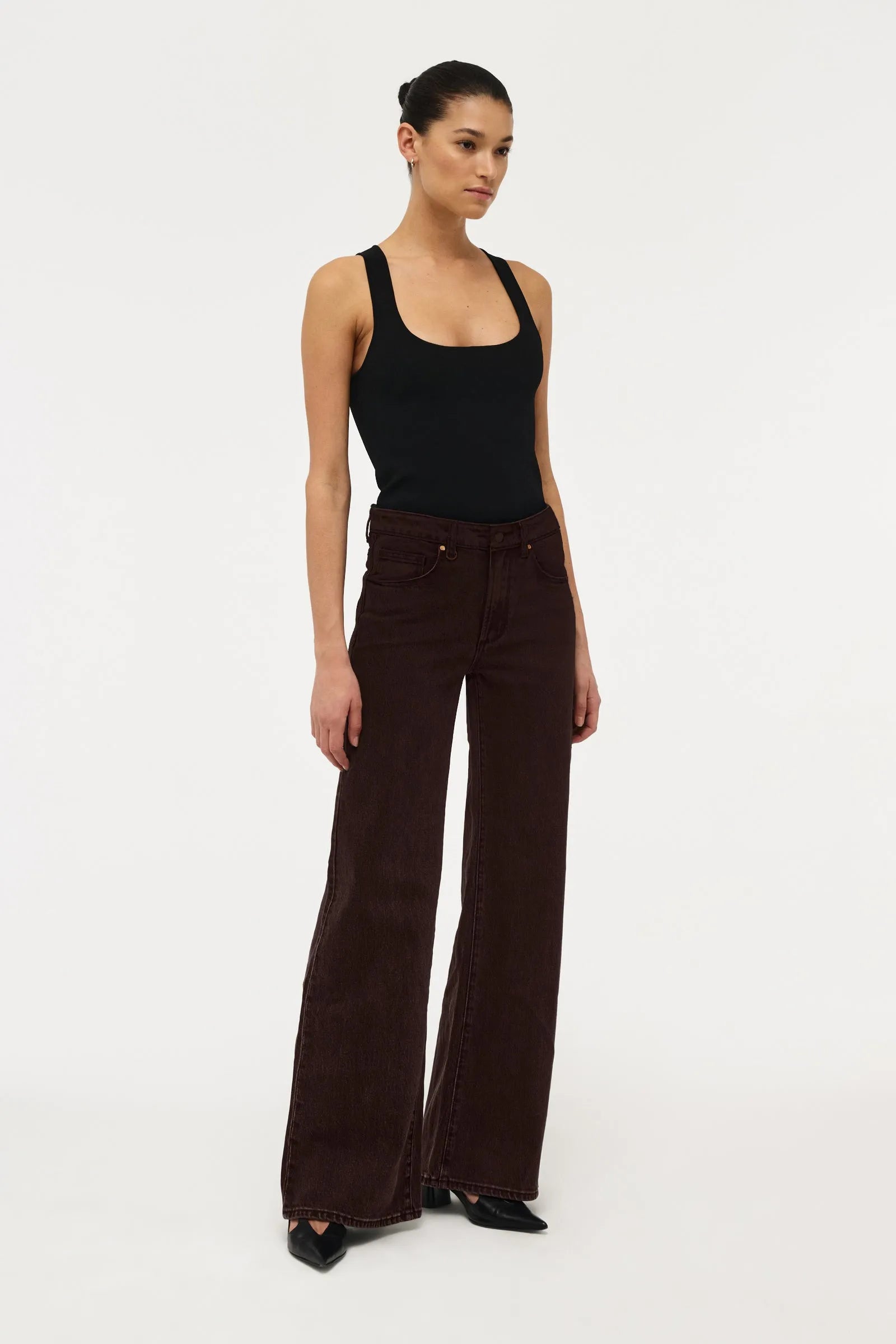 Elysian Collective Neuw Denim Eva Wide Sable