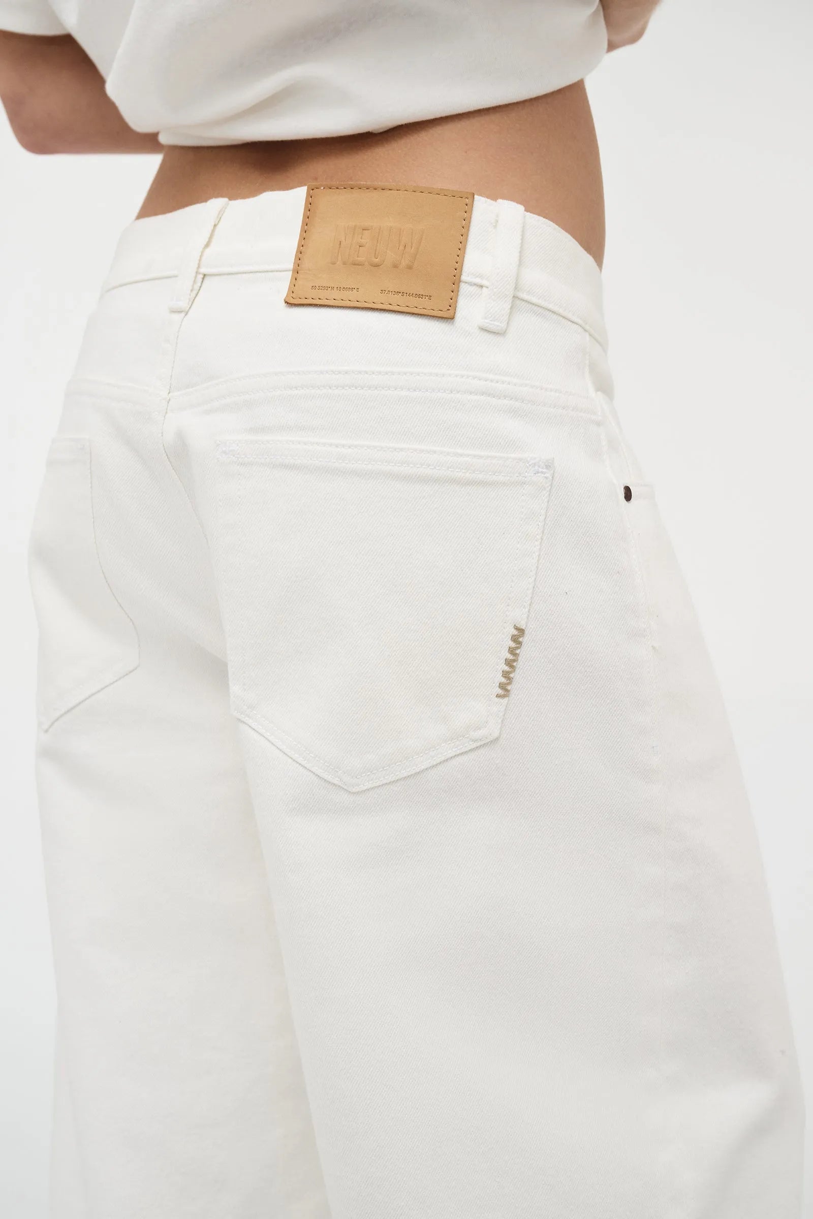 Elysian Collective Neuw Denim Nancy Barrel White