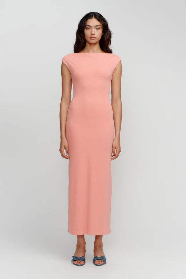 off the shoulder chiffon dress with sleeves LONG SLEEVE CHIFFON A-LINE DRESS CDCD243